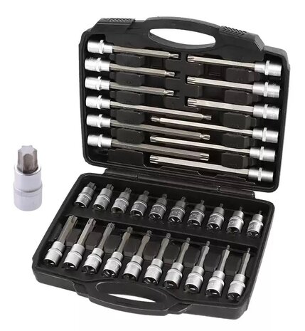 Spline hexagon torx socket set 1/2 88-pcs XXL