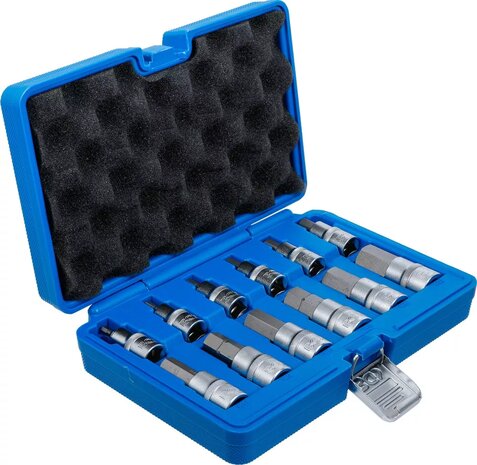 Bit Socket Set | 12.5 mm (1/2) drive | internal Hexagon | 12 pcs.