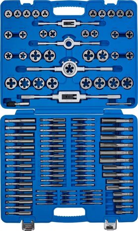 Tap and Die Set metric/Inch sizes 110 pcs