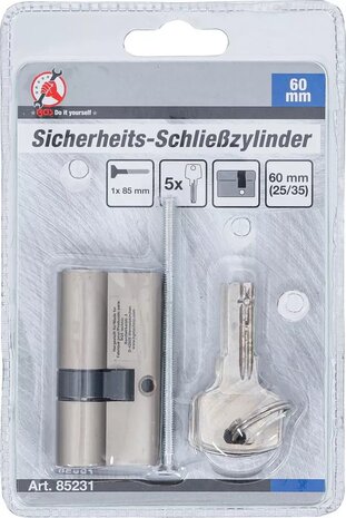 Security Cylinder Lock 60 mm 25/35 mm