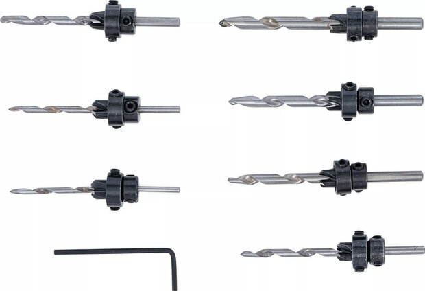 Countersink Drill Bit 8 pcs