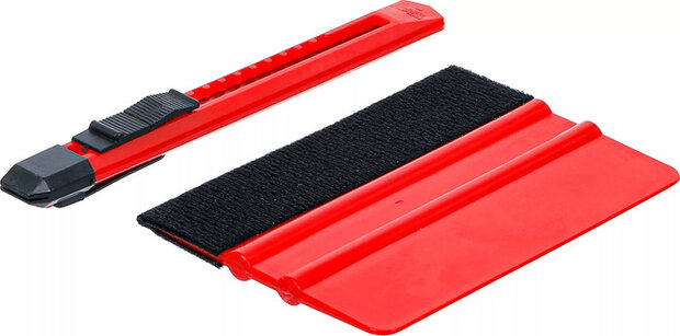 Plastic Squeegee for Plastic Sheet with Felt Edge 2 pcs