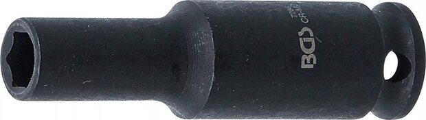 Impact Socket Hexagon deep (1/4) Drive 6 - 13mm