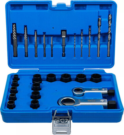 Twist Socket (Spiral Profile) / Screw Extractor and Nut Splitter Set 26 pcs