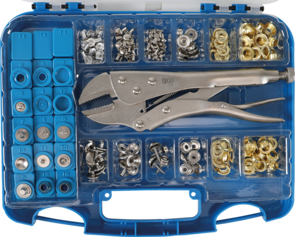 Eyelet and Snap Fastener Assortment 275 pcs