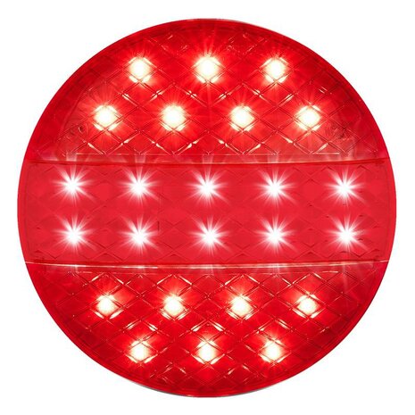 Rear lamp 12/24V 3 function 140mm STF LED