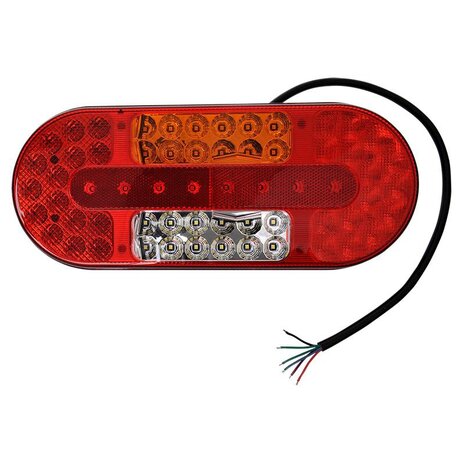 Rear lamp 6 function 323x134mm 54LED left