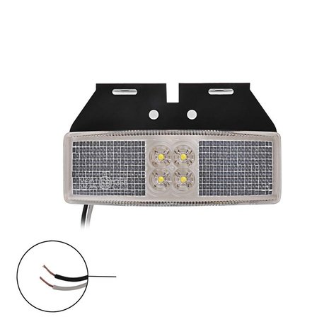 Front position lamp 12/24V white 110x40mm LED with holder