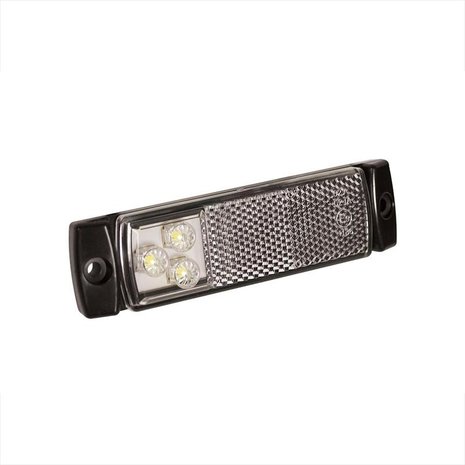 Front position lamp 12/24V white 126x30mm LED