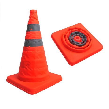 Safety cone collapsible