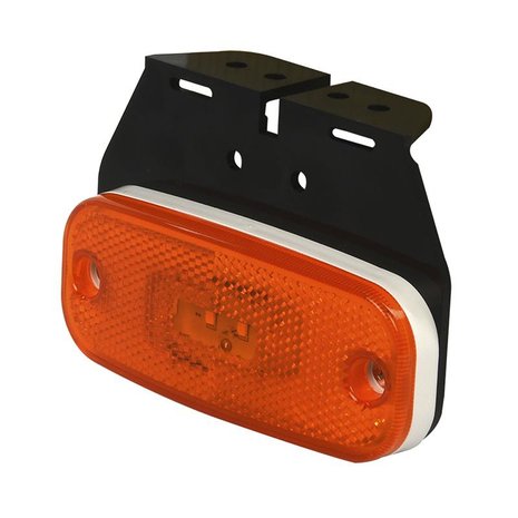 Side marker lamp 10-30V amber 110x45mm LED with holder