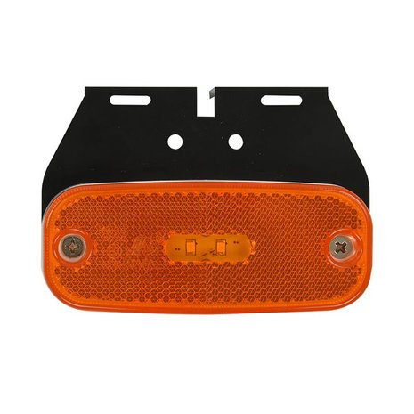 Side marker lamp 10-30V amber 110x45mm LED with holder