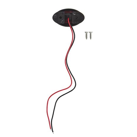 Outline marker lamp 10-30V red/white 60x34mm LED