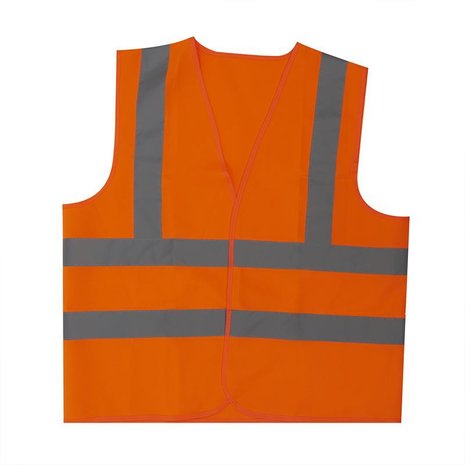 Safety vest orange XL with shoulder stripes