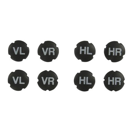 Tyre marker set valve caps 8 pieces