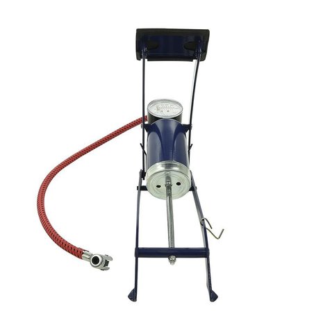 Foot pump single cylinder with manometer