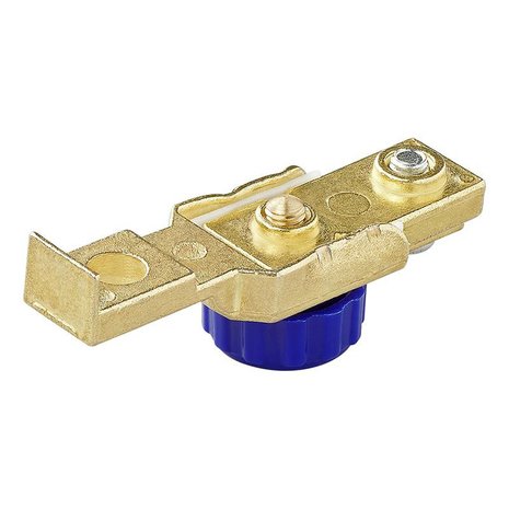 Battery terminal clamp (-) with disconnect switch for motorcycle