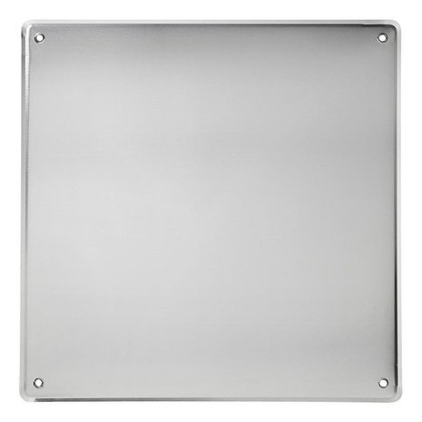 Rear warning sign aluminium 50x50cm for Spain V20