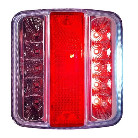 Rear lamp 4 function 98x105mm 14LED with 5-pin EC in blister