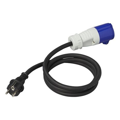 Adapter cable 150cm 3x2.5mm² from Schuko plug to CEE