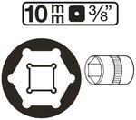 Socket, Hexagon 10 mm (3/8) Drive 10 - 27mm