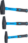 Machinist's Hammer Set Fibreglas Shaft DIN 1041 300 / 500 / 800g 3 pcs