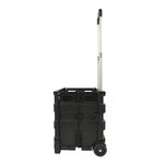 Folding trolley with foldable crate 25kg