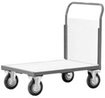 Large transport trolley 1 end wall 500kg