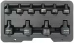 Power sockets set torx T10 - T50 9-piece