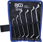 Double Ring Spanner Set deep offset ends Inch Sizes 1/4 - 3/4 6 pcs