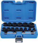 16-piece Special Twist Socket Set, 8-27 mm, 1/2