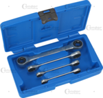 Double Head Ratchet Spanner Set 4 pcs tx-star E6-24