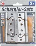 Hinge Set Stainless Steel for space-saving installation 100 x 50 mm 2 pcs