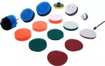 Grinding / Polishing Discs and Brush Attachment Set for Drills 16 pcs