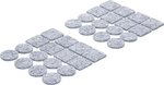 Felt Pad Set tinged with gray 32 pcs