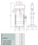 Hydraulic pneumatic press 30T mobile cylinder