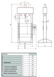 Hydraulic press 30T hand and foot control