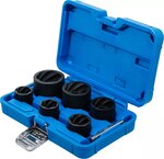 Twist Socket Set (Spiral Profile) / Screw Extractor 12.5 mm (1/2) + 20 mm (3/4) Drive 22 - 41 mm 6 pcs