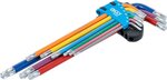 L-Type Wrench Set Multicolour extra long T-Star (for Torx) with Ball Head T10 - T50 9 pcs