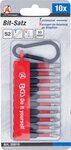 Torsion Bit Set 6.3 mm (1/4) Drive 10 pcs