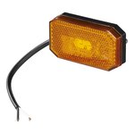 Side marker lamp 12/24V amber 80 x 44 mm LED