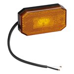 Side marker lamp 12/24V amber 80 x 44 mm LED