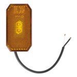 Side marker lamp 12/24V amber 80 x 44 mm LED