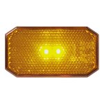 Side marker lamp 12/24V amber 80 x 44 mm LED