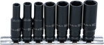 Impact Socket Set Hexagon deep (1/4) Drive 6 - 13 mm 7 pcs