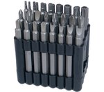 Bit set long (1/4) hexagon socket different profiles 32-piece