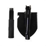 Folding shovel with pouch