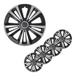 Wheel cover Terra silver/black 14 inch x4 pcs