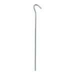 Tent peg 22cm metal with open eyelet x2 stuks