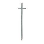 Rock peg 17cm metal with weld-on cross pin